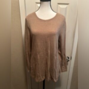 Tan heater long sleeve t-shirt
